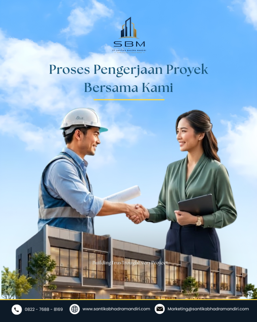 proses pengerjaan proyek konstruksi